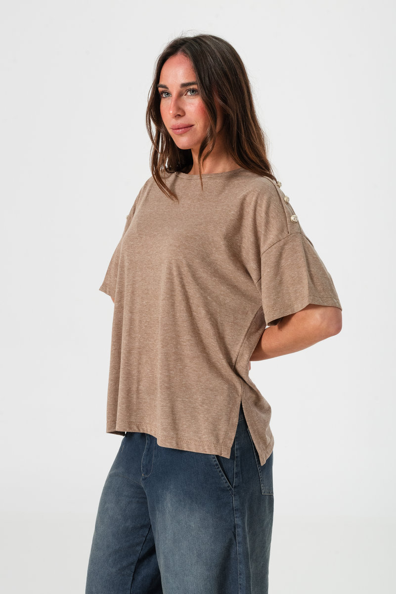 Remera Flame con Botones